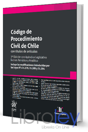 código de procedimiento civil de chile año 2022 editorial Tirant lo Blanch